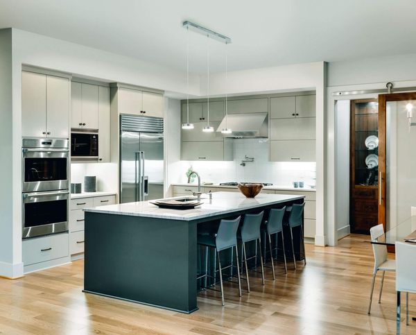 Fabas Luce LED Pendelleuchte Dunk 2000x80mm 24W Warmweiß Aluminium dimmbar