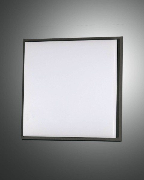 Fabas Luce LED Außen-Deckenleuchte Desdy 240x50mm 23W Warmweiß IP54 Schwarz