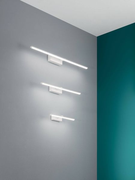 Fabas Luce LED Bad-Wand/Spiegelleuchte Nala 55x105mm 10W Warmweiß IP44 Weiß