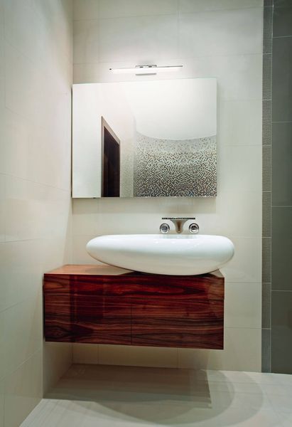 Fabas Luce LED Außen-Wandleuchte Saura 55x100mm 10W Warmweiß IP44 verchromt