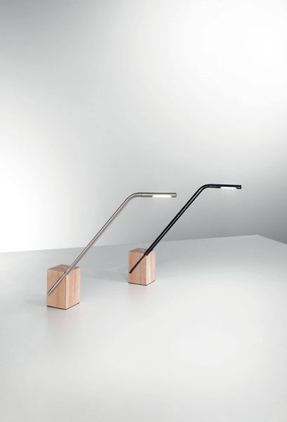 Fabas Luce LED Tischleuchte Viktor 480x100mm 7W Warmweiß Schwarz dimmbar