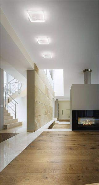 Fabas Luce LED Wand-/Deckenleuchte Bard 55x270mm 22W Neutralweiß Weiß dimmbar