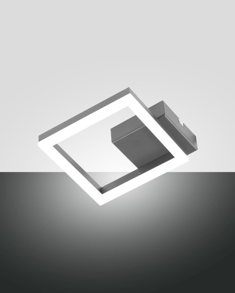 Fabas Luce Bard LED Wandleuchte 11W dimmbar warmweiß Anthrazitgrau 3394-24-282