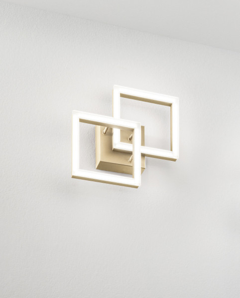 Fabas Luce Bard LED Deckenleuchte 21W dimmbar warmweiß Gold edelmatt 3394-28-225