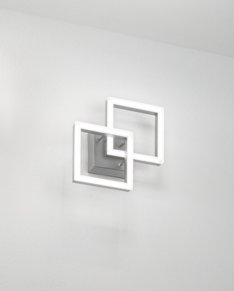 Fabas Luce Bard LED Deckenleuchte 21W dimmbar warmweiß Anthrazitgrau 3394-28-282