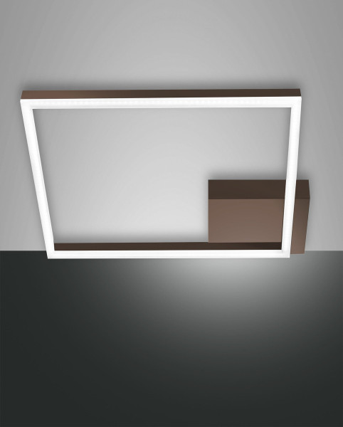 Fabas Luce Bard LED Deckenleuchte 39W dimmbar warmweiß Rostbraun 3394-61-361