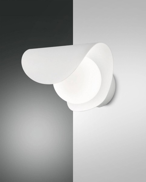 Fabas Luce LED Wandleuchte Adria 180x160mm 6W Warmweiß Weiß