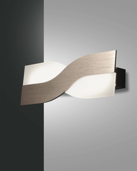 Fabas Luce LED Wandleuchte Riace 100x65mm 10W Warmweiß Bronze