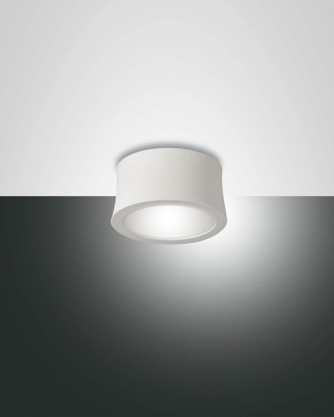 Fabas Luce LED Spot Ponza Ø80mm 7W Warmweiß Weiß