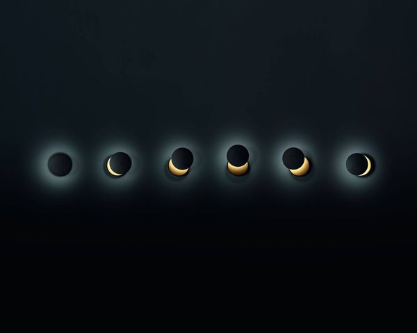 Fabas Luce LED Wandleuchte Ara >90Ra Ø120mm 8+4W Warmweiß Schwarz dimmbar