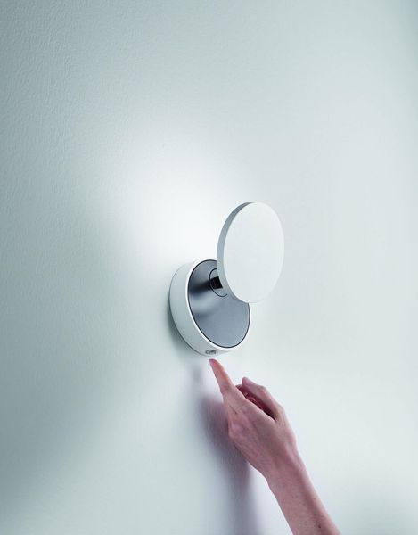 Fabas Luce LED Wandleuchte Ara >90Ra Ø120mm 8+4W Warmweiß Weiß dimmbar