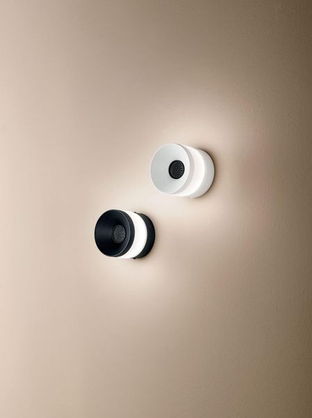 Fabas Luce LED Wandleuchte Billie Ø120mm 8W Warmweiß Weiß