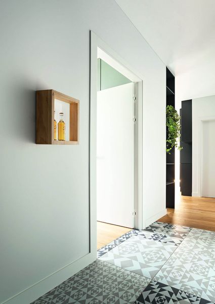 Fabas Luce LED Wandleuchte Window 375x130mm 29W Warmweiß Eichenholz