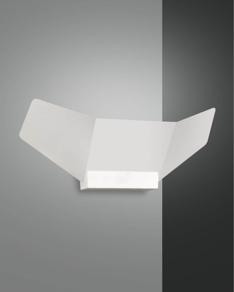 Fabas Luce LED Wandleuchte Safi 160x120mm 15W Warmweiß Weiß dimmbar