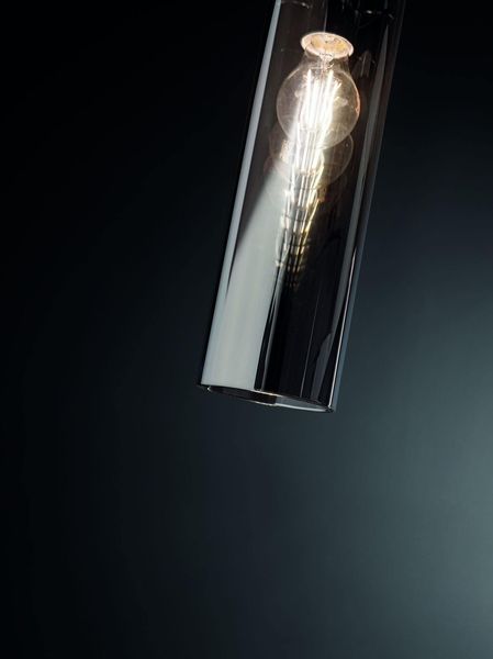 Fabas Luce Pendelleuchte Sintesi E27 Ø100mm Grau