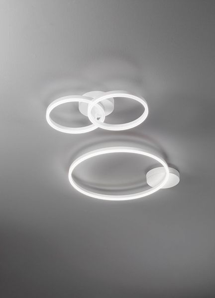 Fabas Luce LED Wandleuchte Giotto 110x530mm 36W Warmweiß Weiß dimmbar