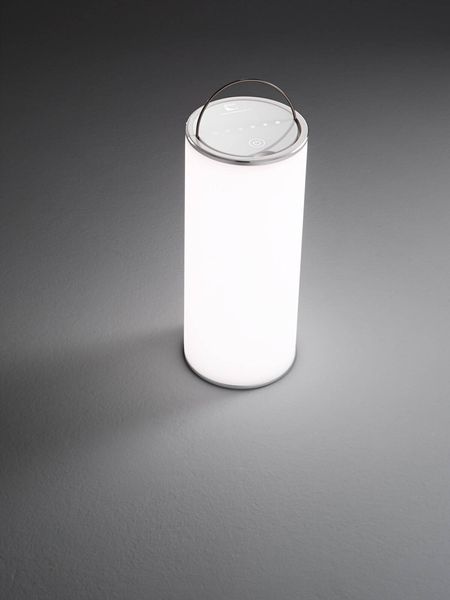 Fabas Luce LED Akku Tischleuchte Thalia Ø85mm 2.5W steuerbare Lichtfarbe Weiß dimmbar Akku