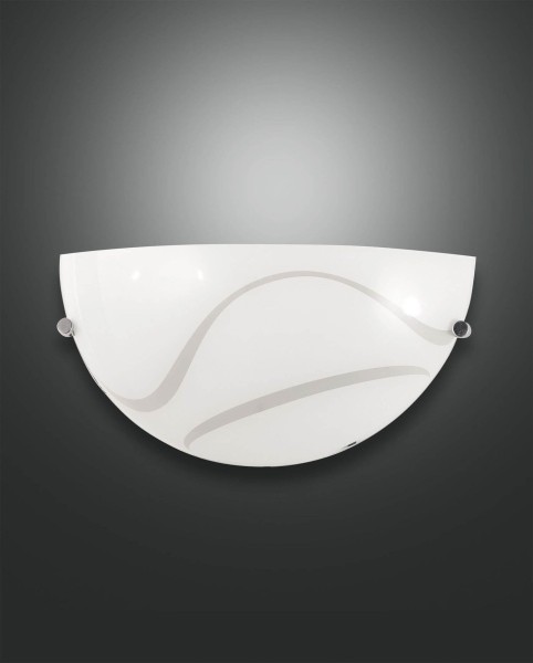 Fabas Luce Wandleuchte Magma E27 150x95mm Weiß, made in Italy