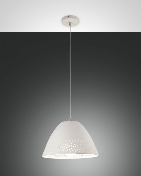 Fabas Luce Pendelleuchte Casale E27 Ø300mm Weiß
