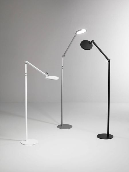 Fabas Luce LED Steh/Leseleuchte Regina 1600x600mm 9W steuerbare Lichtfarbe Weiß dimmbar