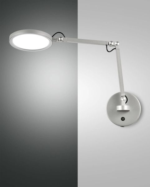 Fabas Luce LED Wandleuchte Regina 640x450mm 9W steuerbare Lichtfarbe Aluminium dimmbar
