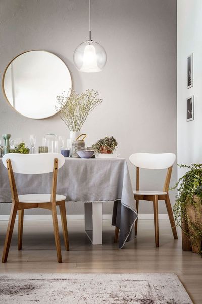 Fabas Luce Pendelleuchte Bretagna E27 Ø220mm Weiß transparent