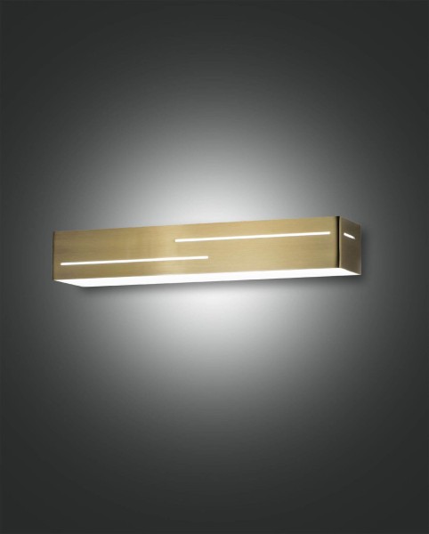 Fabas Luce LED Wandleuchte Banny 50x70mm 18W Warmweiß Messing