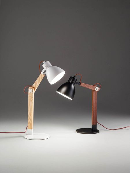 Fabas Luce Tischleuchte Sveva E27 730x410mm Schwarz