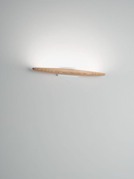 Fabas Luce LED Wandleuchte Ribot 60x90mm 17W Warmweiß Eichenholz dimmbar
