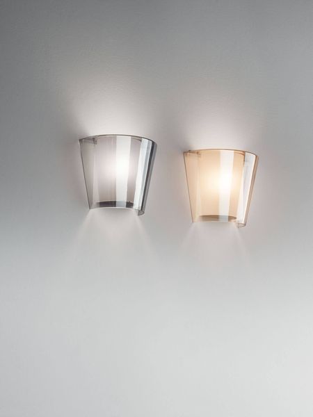 Fabas Luce Wandleuchte Viki E27 240x150mm Grau