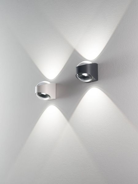 Fabas Luce LED Außen-Wandleuchte Remy 120x120mm 12W Warmweiß IP65 Schwarz