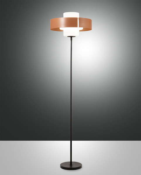 Fabas Luce Loto E27 Stehleuchte dimmbar Ziegelfarbe 3750-10-358