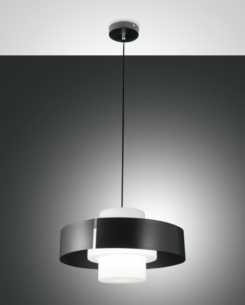 Fabas Luce Loto E27 Pendelleuchte Anthrazit 3750-40-282