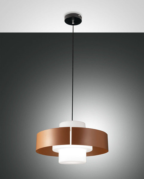 Fabas Luce Loto E27 Pendelleuchte Ziegelfarbe 3750-40-358