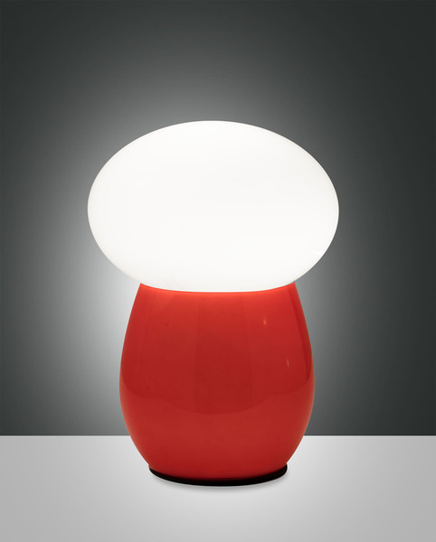 Fabas Luce Freddy E27 Tischleuchte dimmbar Rot 3752-30-104
