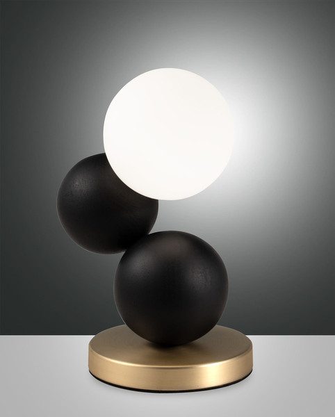 Fabas Luce Micky G9 Tischleuchte dimmbar Schwarz 3754-30-101