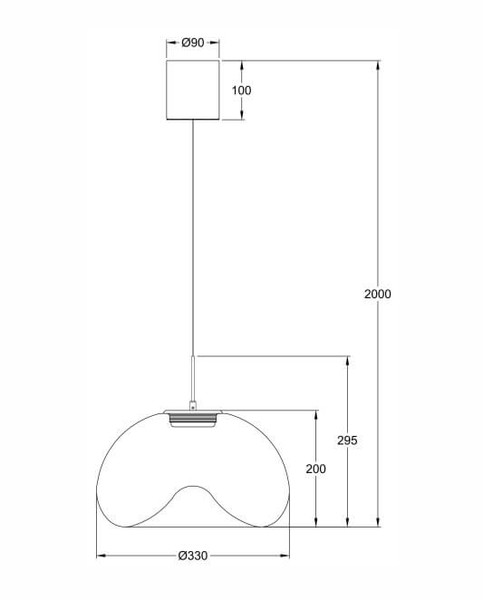 Fabas Luce LED Pendelleuchte Brena 14W dimmbar 2700/3000/4000K CCT warm-/neutralweiss Cognac Metall Glas Ø33cm