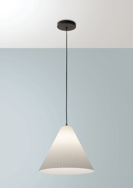 Fabas Luce Cone E27 Pendelleuchte Weiss 3758-40-102