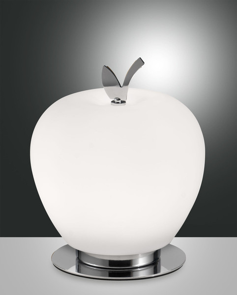 Fabas Luce Wendy LED Tischleuchte 8W dimmbar warmweiß Weiss / Verchromt 3762-30-138