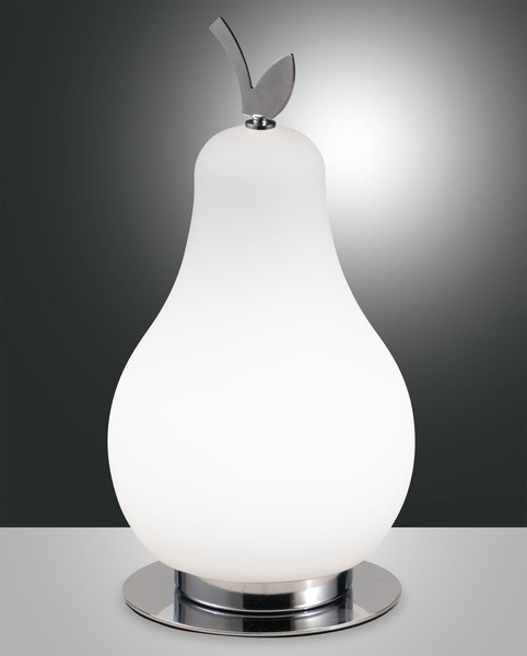 Fabas Luce Wilma LED Tischleuchte 8W dimmbar warmweiß Weiss / Verchromt 3763-30-138