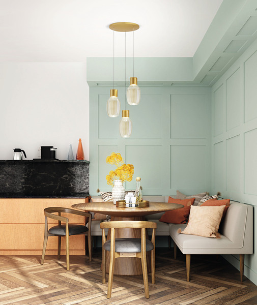 Fabas Luce Lapo LED Pendelleuchte 36W dimmbar warmweiß Cognac 3768-47-365