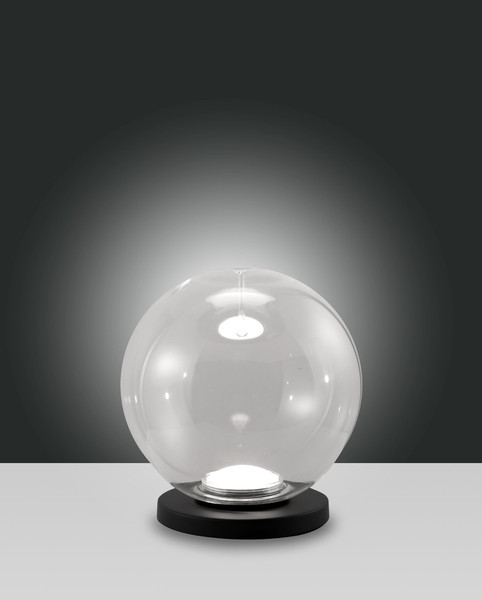 Fabas Luce Ariel LED Tischleuchte 11W dimmbar steuerbare Lichtfarbe Transparent/Tropfen 3770-30-372