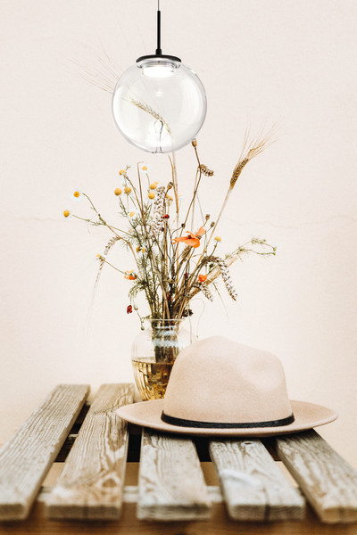 Fabas Luce Ariel LED Pendelleuchte 8W dimmbar steuerbare Lichtfarbe Transparent/Tropfen 3770-40-372