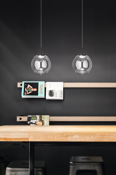 Fabas Luce Ariel LED Pendelleuchte 14W dimmbar steuerbare Lichtfarbe Transparent/Tropfen 3770-45-372