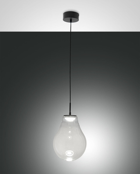 Fabas Luce Noa LED Pendelleuchte 14W dimmbar steuerbare Lichtfarbe Transparent 3772-40-241