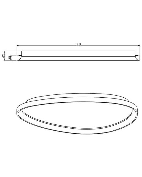 Fabas Luce LED Deckenleuchte Quirk 75W dimmbar 2700/3200/4000K CCT warm-/neutralweiss Messing satiniert Metall Ø80cm