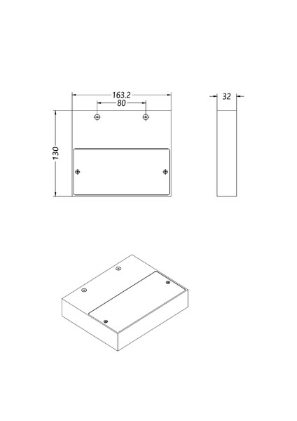 Fabas Luce LED Wandleuchte Guia 18W 3000K warmweiss Schwarz Metall 17x13cm