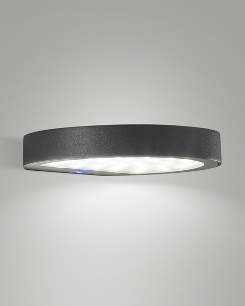 Fabas Luce PALMER DARK GREY LED Wandleuchte / Solar 2,7W dimmbar warmweiß Dunkel Grau 6539-21-299