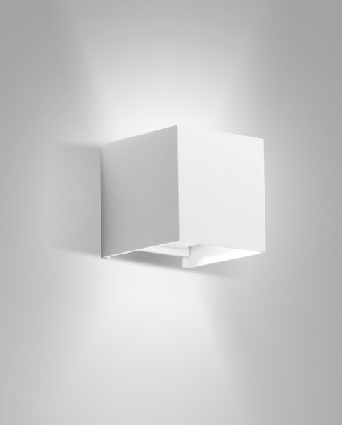 Fabas Luce CUBA WHITE LED Wandleuchte 12W warmweiß Weiss 6541-21-254