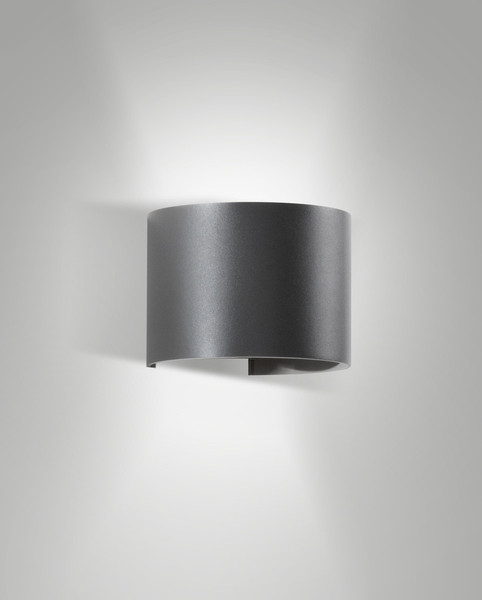 Fabas Luce CODY DARK GREY LED Wandleuchte 12W warmweiß Dunkel Grau 6542-21-294